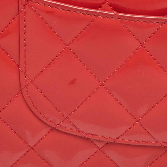 Chanel Pink Quilted Patent Leather Classic WOC Clutch Bag - Picture 2 of 12